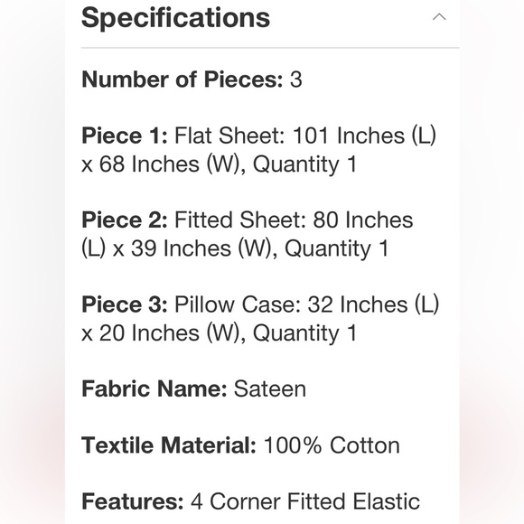 THRESHOLD NEW 400tc performance holiday sheet set -twin - Picture 7 of 8